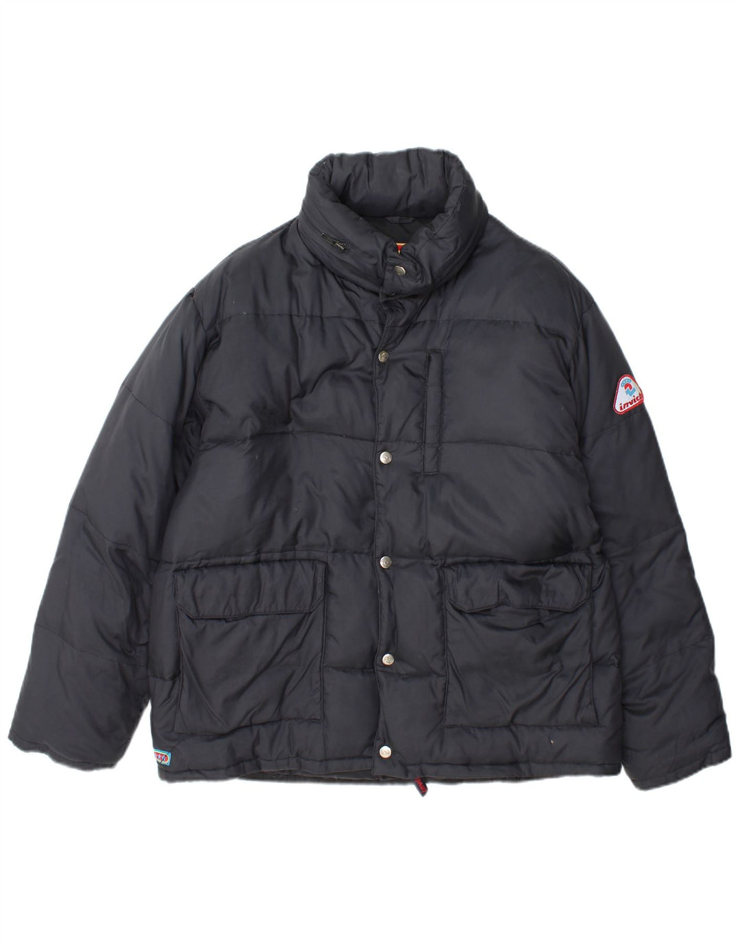 Invicta Veste matelassée à capuche pour femme UK 14 Large Bleu Marine Polyamide