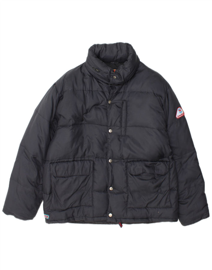 Invicta Veste matelassée à capuche pour femme UK 14 Large Bleu Marine Polyamide