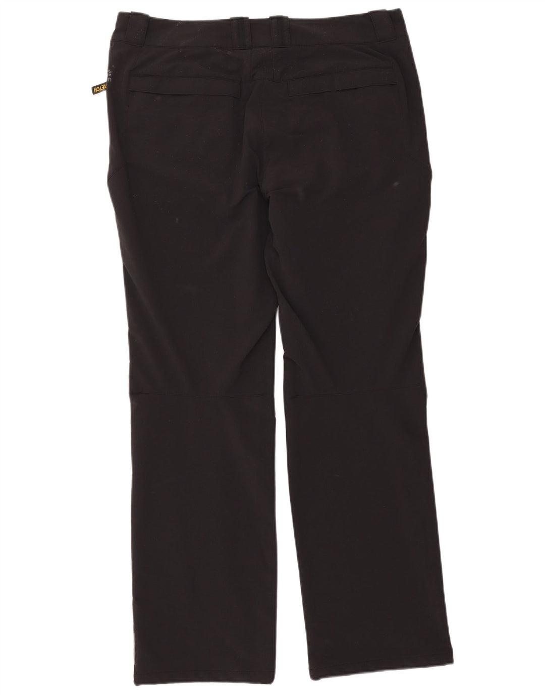 JACK WOLFSKIN Womens Straight Chino Trousers W36 L32 Black Polyamide