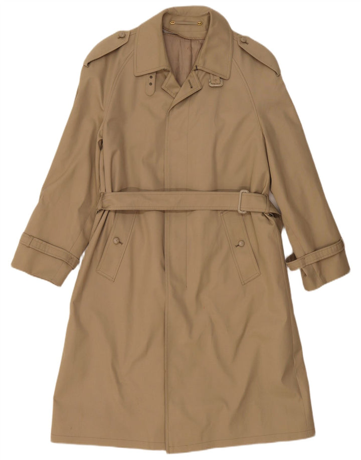Trench-Coat Vintage Homme IT 46 Petite Laine Beige