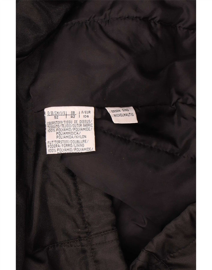 veste rembourrée à capuche vintage pour homme UK 42 XL Noir Polyamide