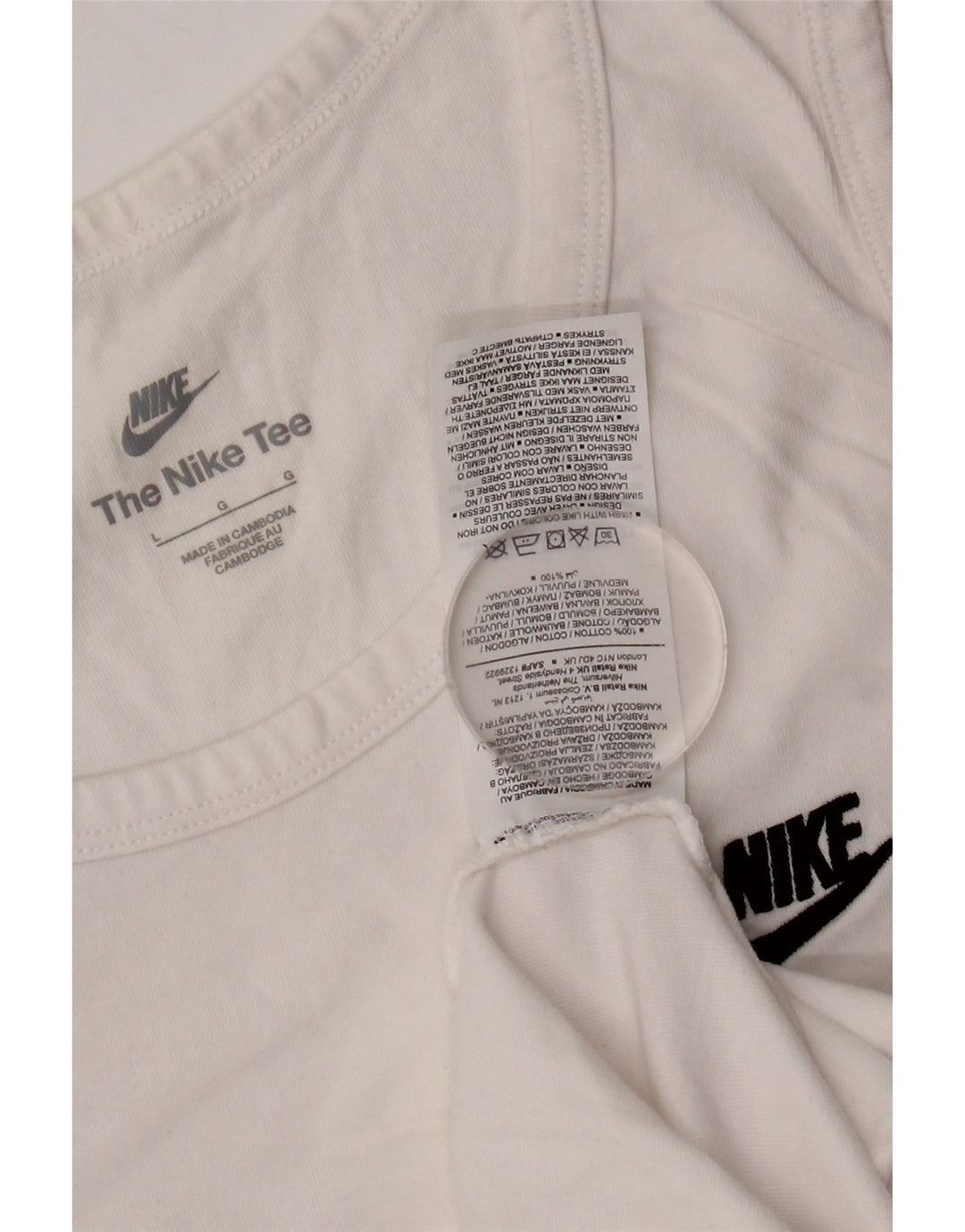 Nike Hommes Débardeur Grand Blanc Coton