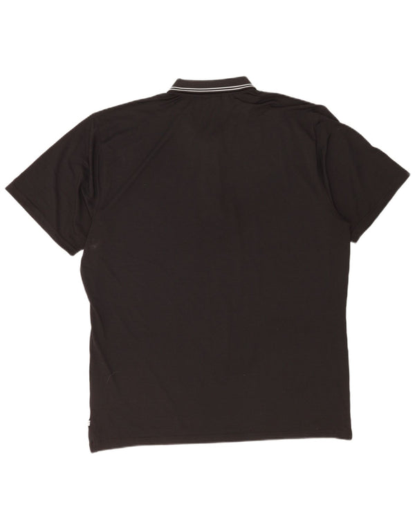 Calvin Klein Polo Homme 2XL Noir Rayé Polyester