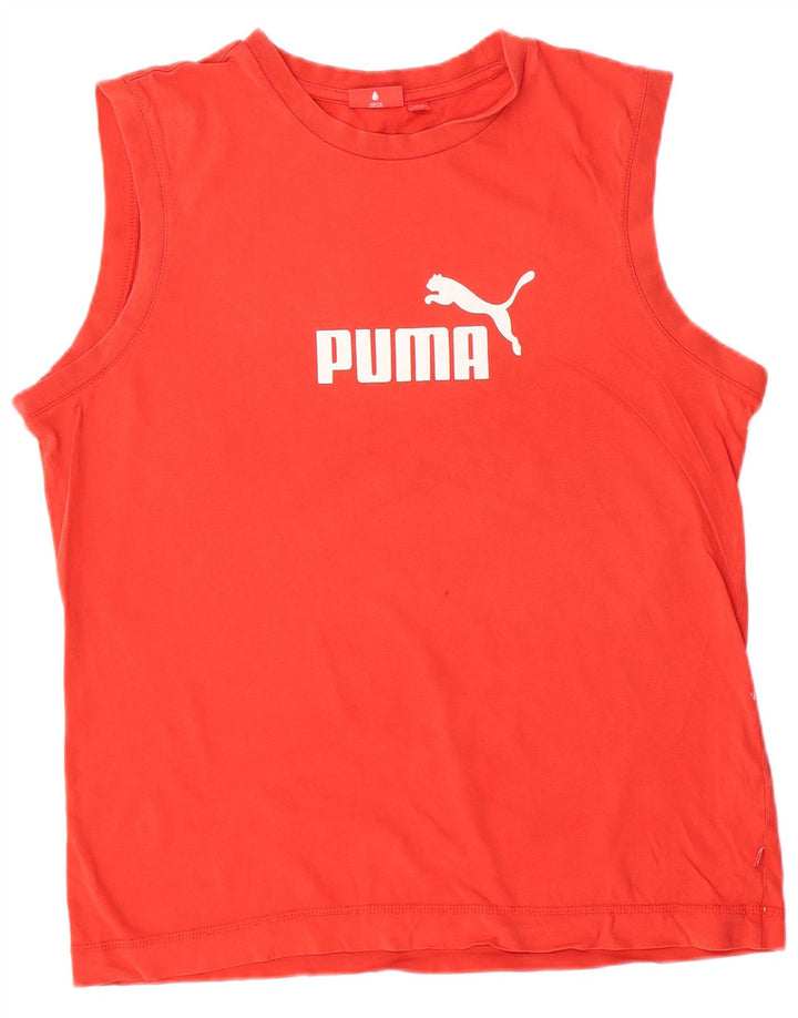 PUMA Débardeur Graphique Homme Grand Rouge Coton