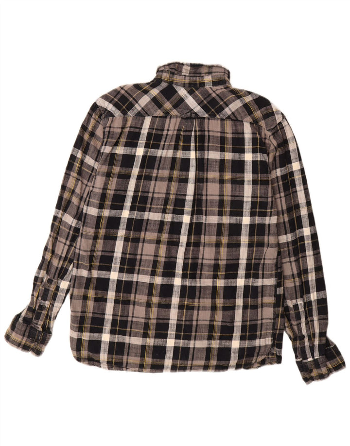 Levi's Chemise Flannel Homme Gris Moyen Carreaux Coton