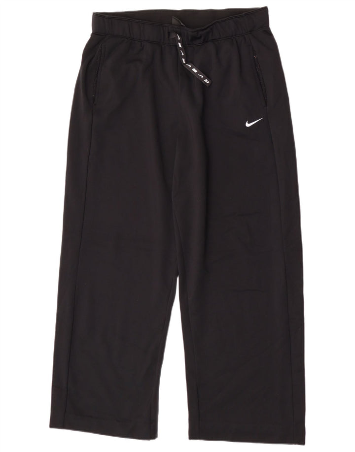 Nike Pantalon de survêtement Dri Fit pour femme en nylon noir Taille L