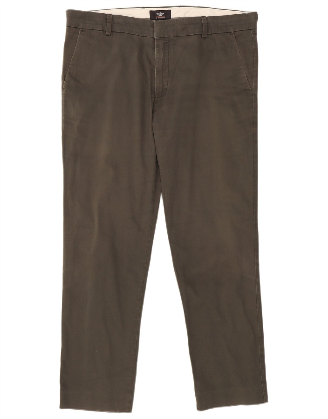 DOCKERS Pantalon Chino Slim Homme W36 L30 Kaki Coton