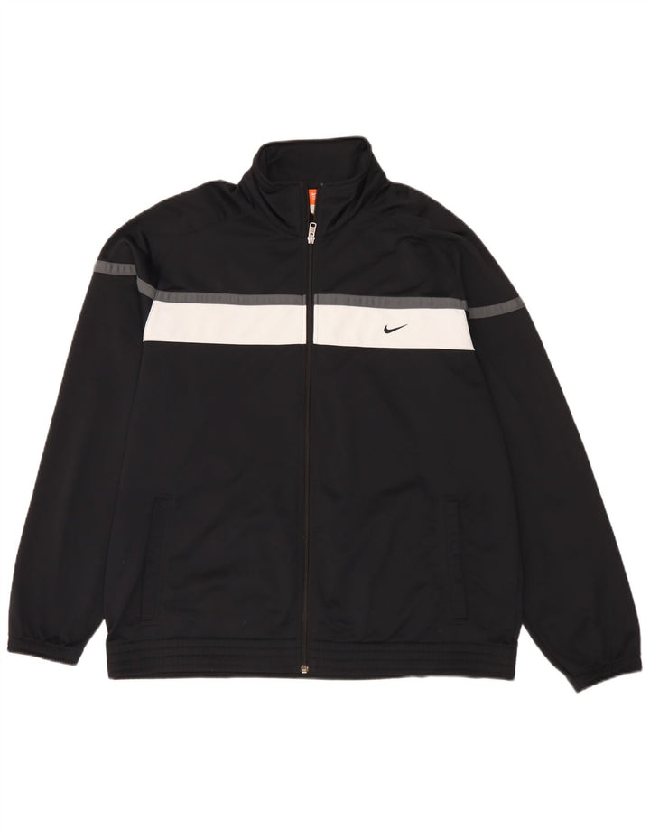 Nike Veste de survêtement pour homme UK 46/48 XL Noir Colorblock Polyester