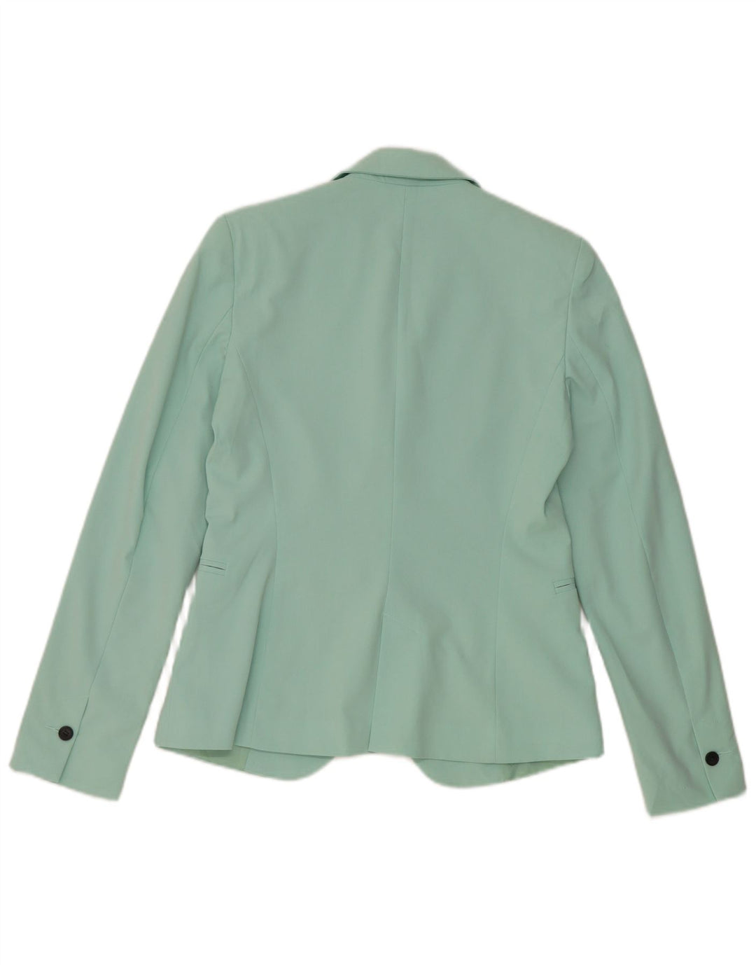 Zara Veste Blazer 1 Bouton Femme EU 34 2XS Turquoise Polyester