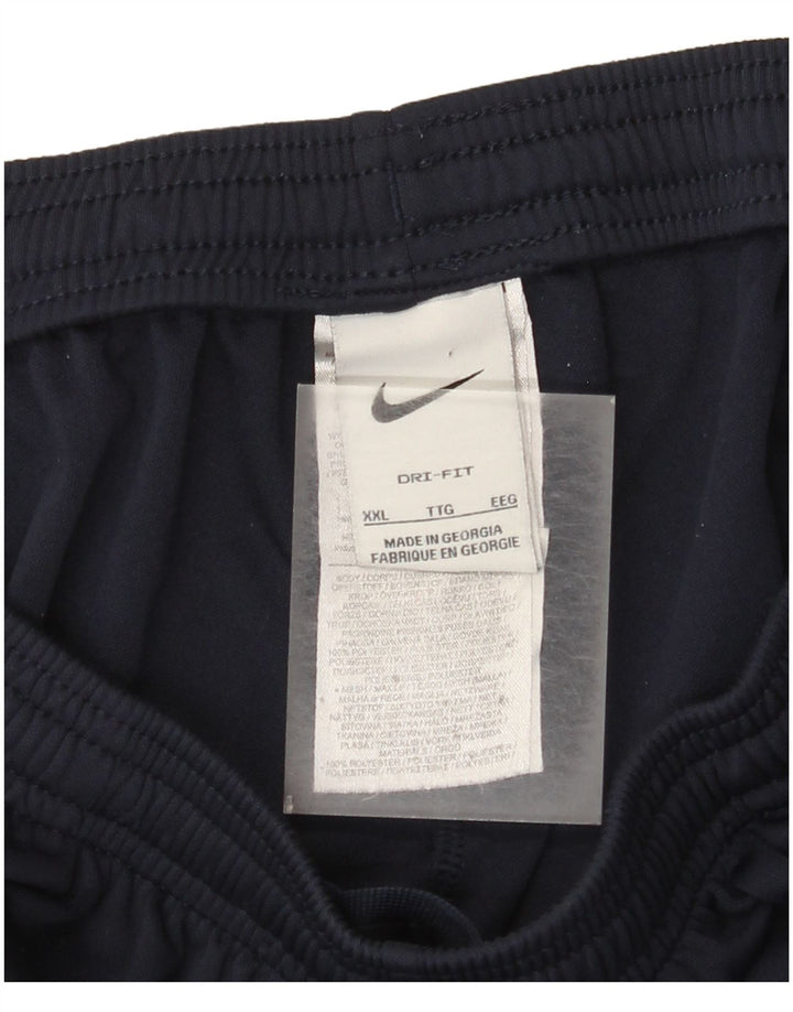 Nike Pantalon de survêtement Dri Fit pour homme 2XL Bleu marine Polyester
