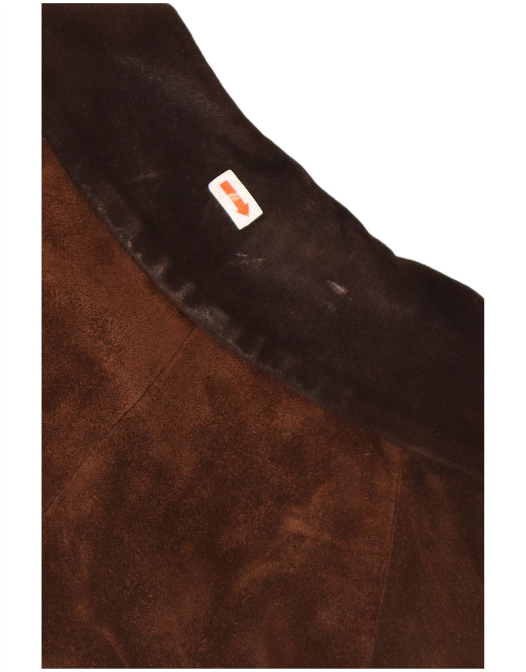 vintage Femmes Surdimensionné Suède Coupe-Vent Manteau UK 18 XL Marron