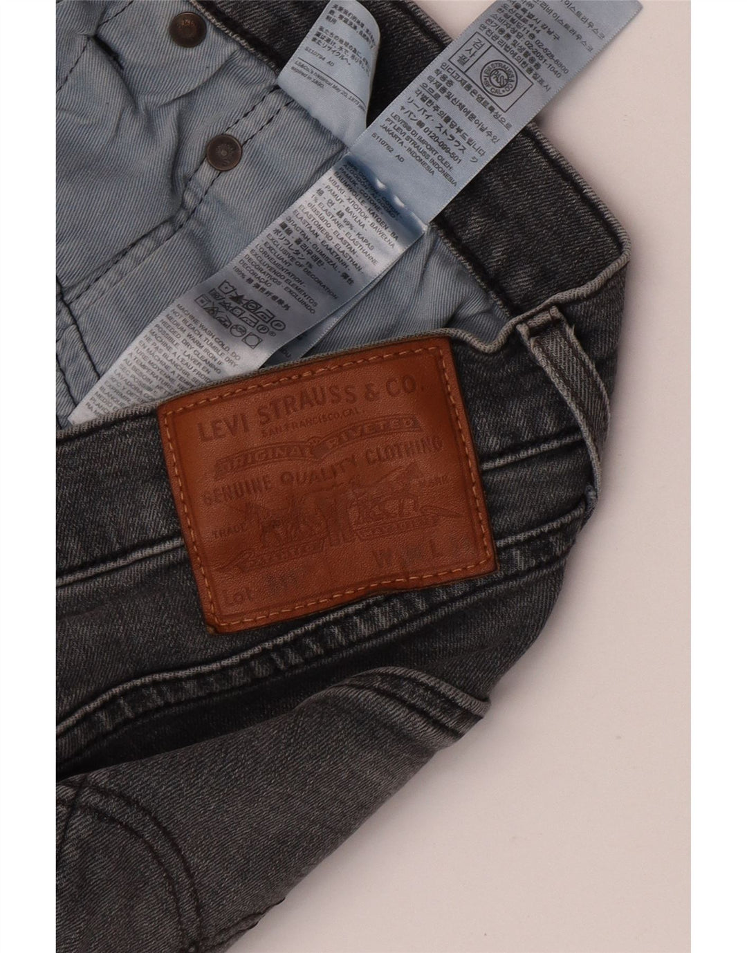Levi's Jean Slim 511 Homme W34 L34 Gris Coton