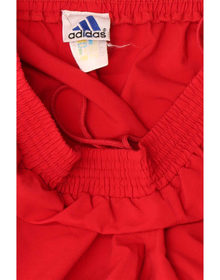 Adidas Pantalon de survêtement pour homme Joggers Large Rouge Polyester