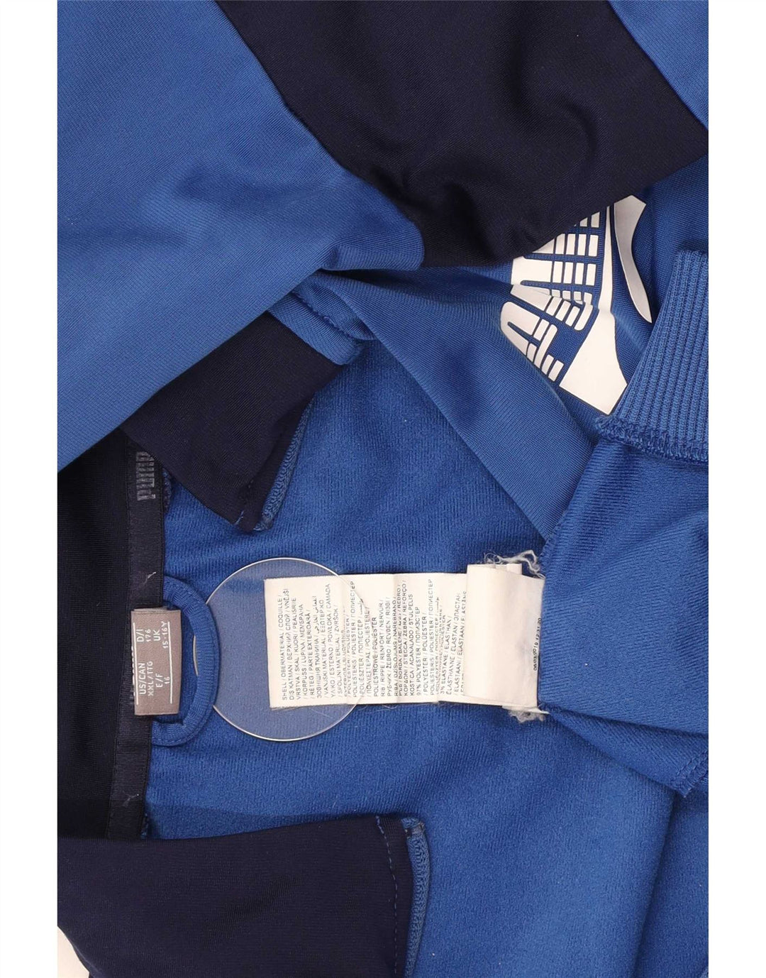 Puma Veste de Survêtement Graphique Garçon 15-16 ans Bleu Colorblock