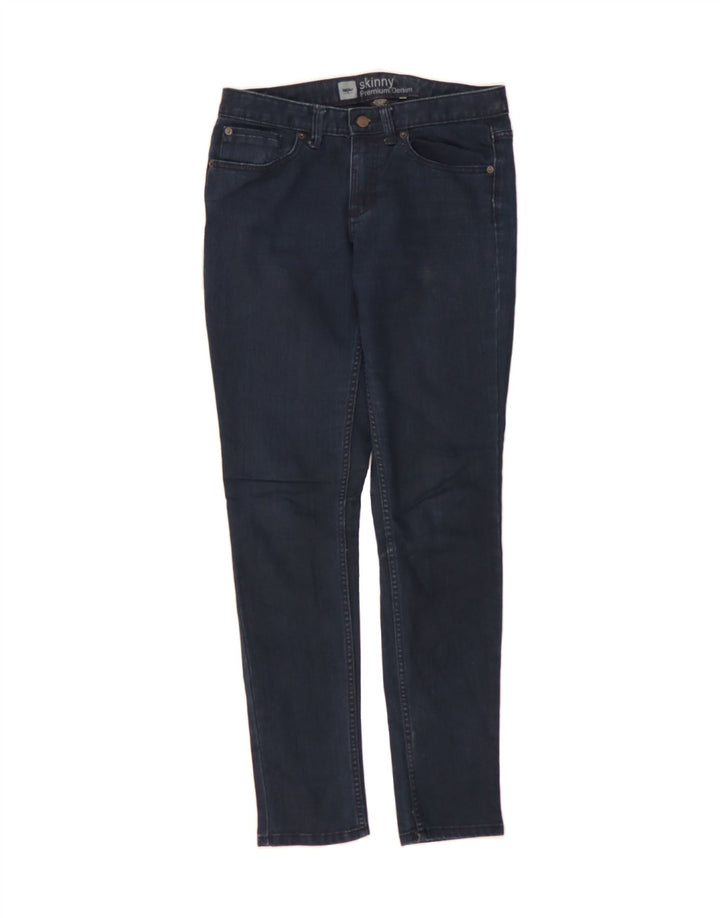 MOSSIMO Womens Skinny Jeans US 8 Medium W32 L32 Navy Blue Cotton Vintage Mossimo and Second-Hand Mossimo from Messina Hembry 