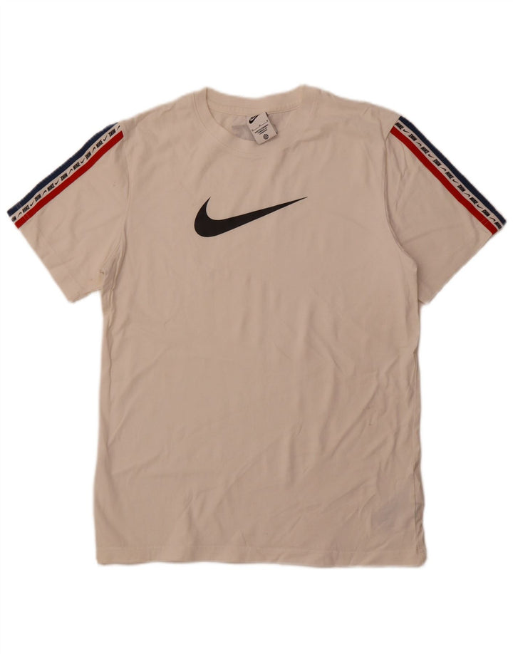 Nike T-shirt graphique pour homme en coton blanc moyen