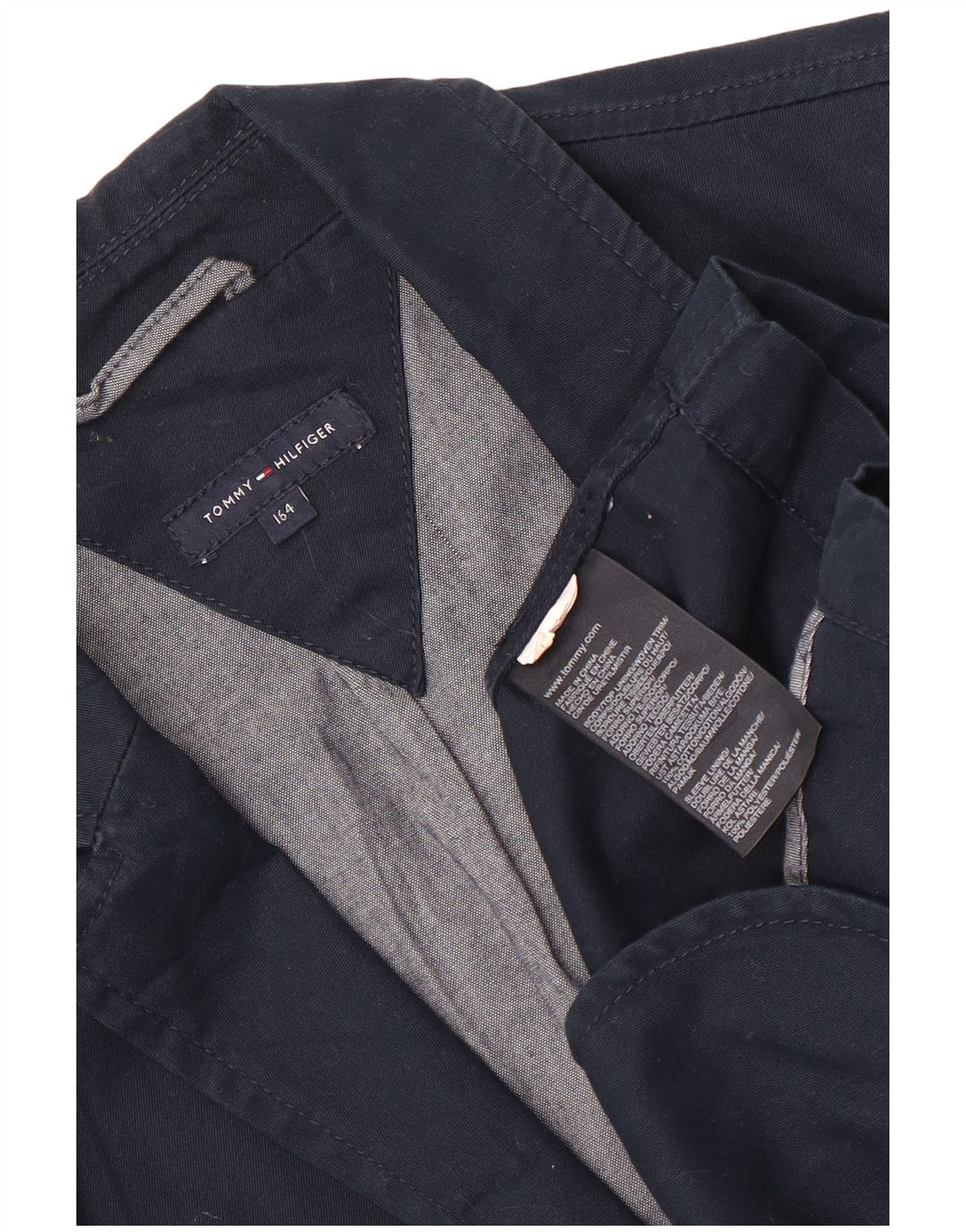 Tommy Hilfiger Veste Blazer 2 Boutons Garçon 14-15 ans Bleu Marine Coton