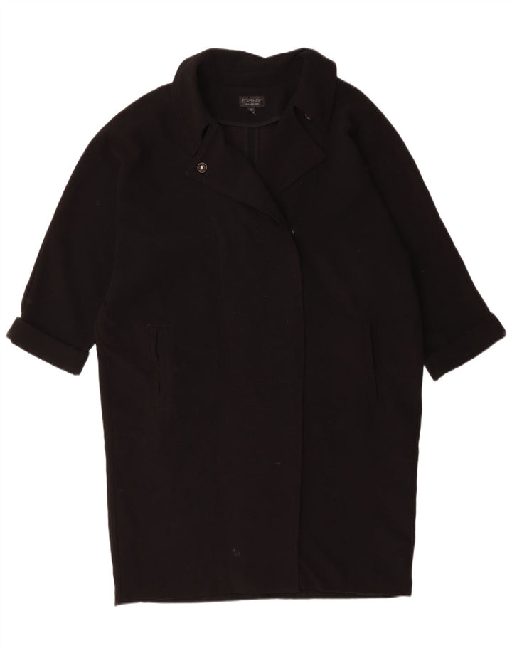 Topshop Manteau surdimensionné pour femme UK 44 Large Noir Polyester