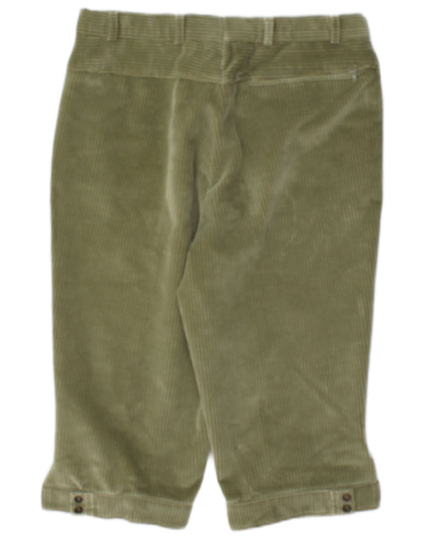 Short vintage en velours côtelé pour homme IT 48 Medium W30 Kaki