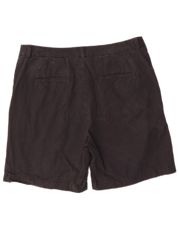 Marks & Spencer Short Chino Femme UK 14 Large W32 Coton Noir