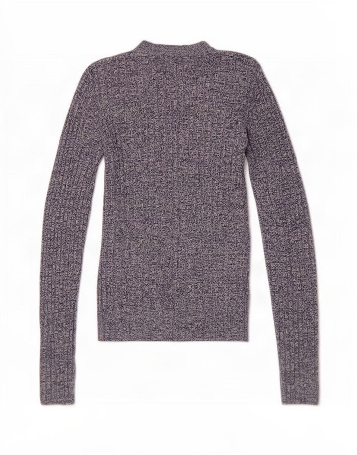 Ted Baker Pull ras du cou pour femme Taille 3 Bleu moyen moucheté