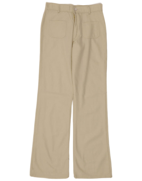 VINTAGE Pantalon décontracté bootcut femme W30 L34 Beige