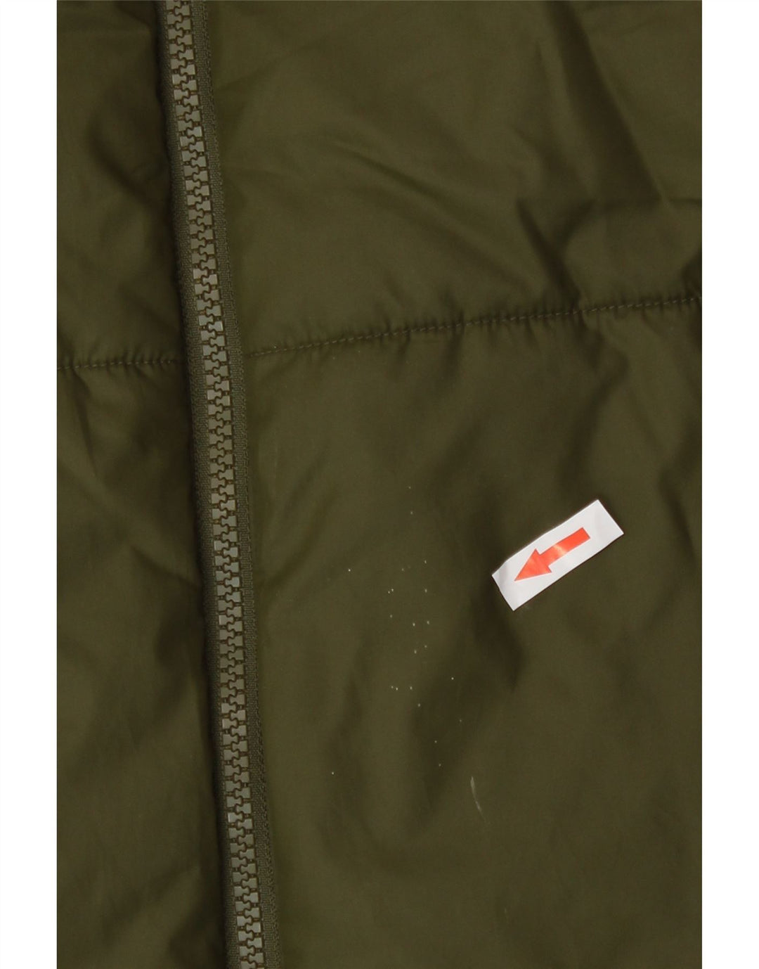 Nike Manteau matelassé réversible graphique pour femme UK 14 Polyester kaki moyen