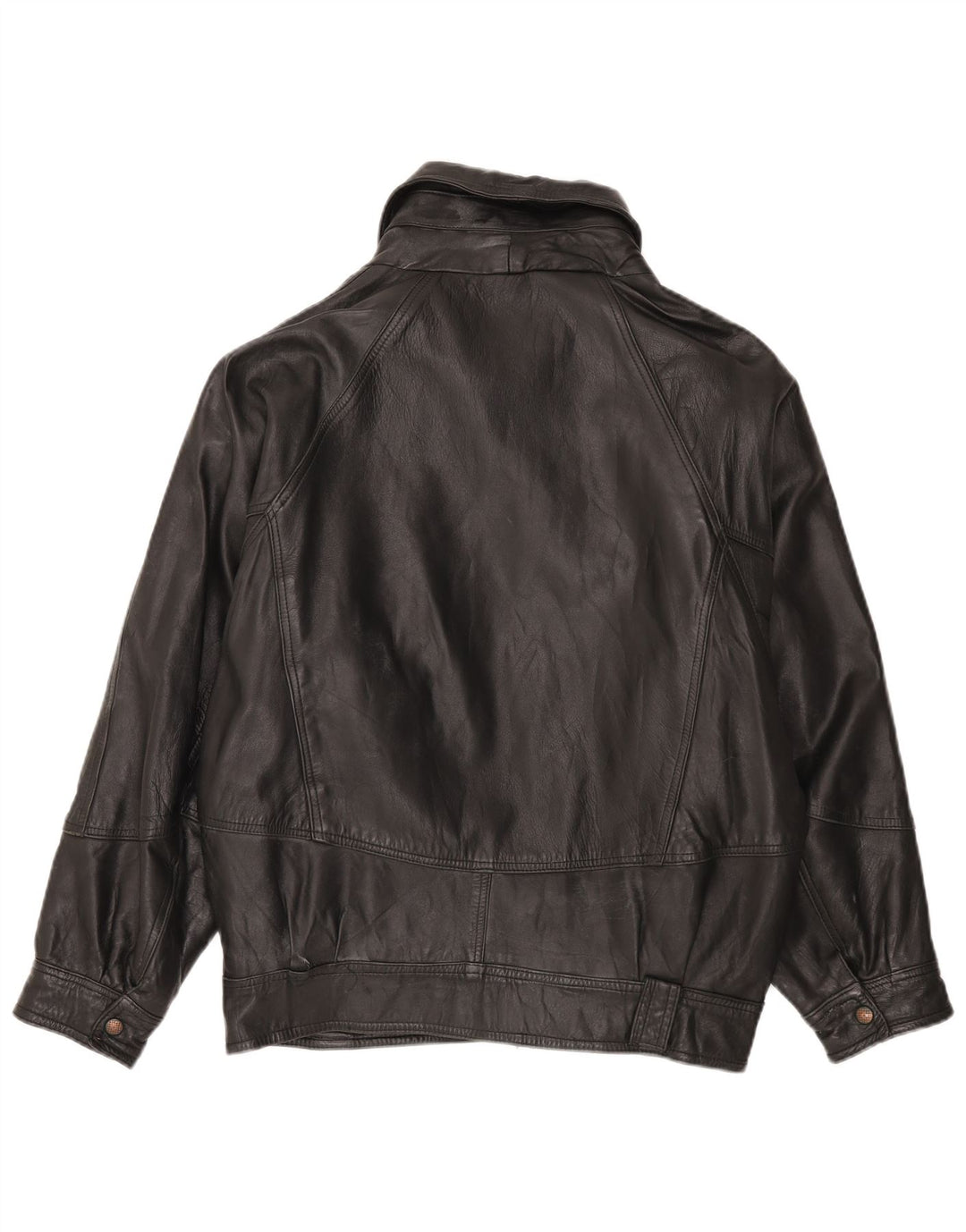 Veste en cuir homme vintage UK 42 XL Cuir noir