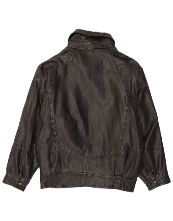 Veste en cuir homme vintage UK 42 XL Cuir noir