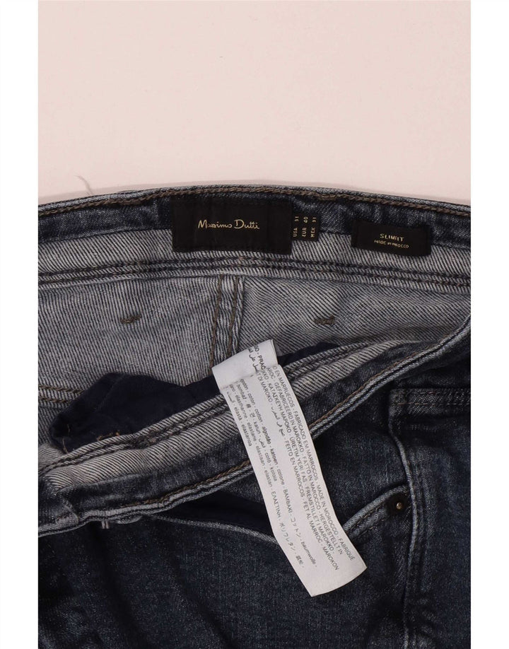 Massimo Dutti Jean Slim Homme W31 L29 Bleu Coton