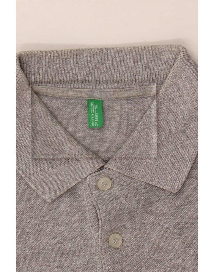 Benetton Polo Homme Petit Gris