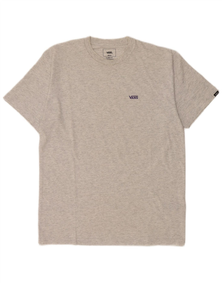 Vans T-shirt coupe classique pour homme en coton moucheté gris moyen
