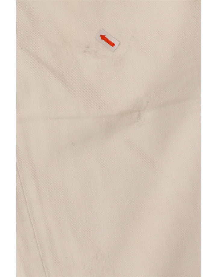 ZU ELEMENTS Jean droit vieilli femme W32 L34 coton blanc