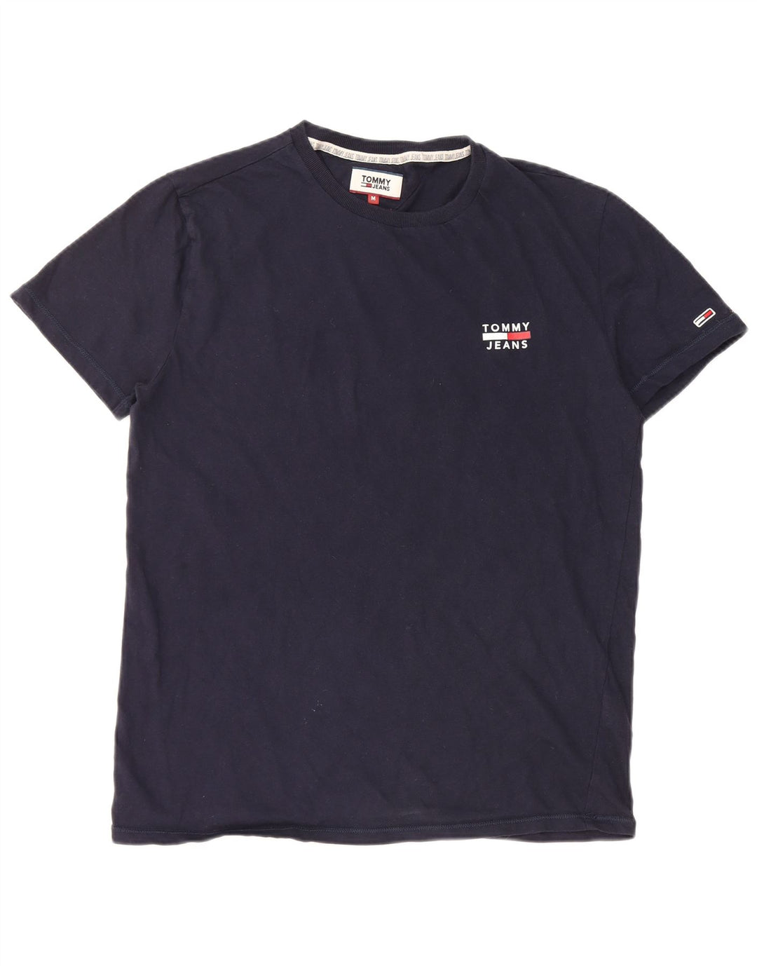 TOMMY HILFIGER T-Shirt Homme Bleu Marine Moyen Coton