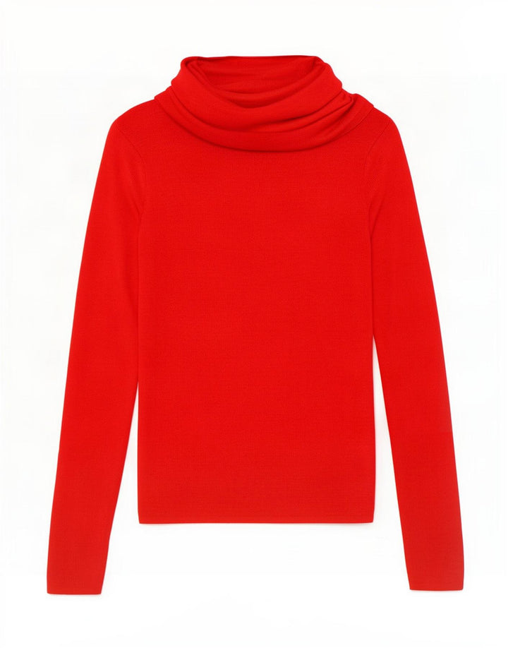 Zara Pull col roulé pour femme UK 8 Small Rouge
