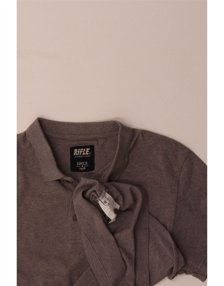 RIFLE Polo Homme XL Gris Coton