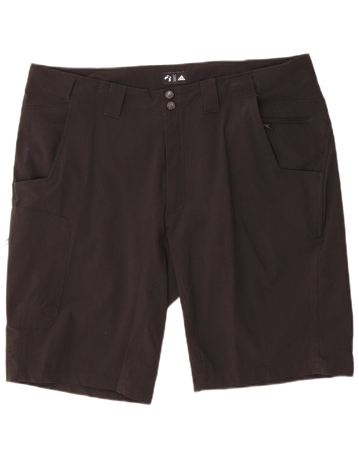 Adidas Short cargo W36 pour homme en nylon noir Taille L