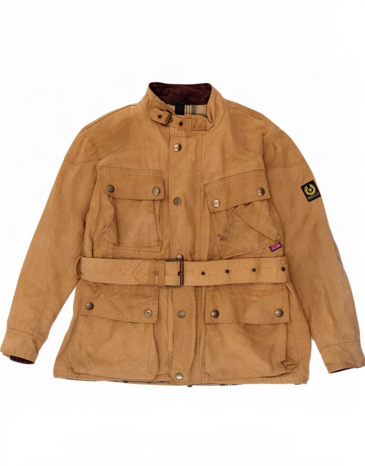 Belstaff Veste en coton ciré pour homme UK 40 Large Marron