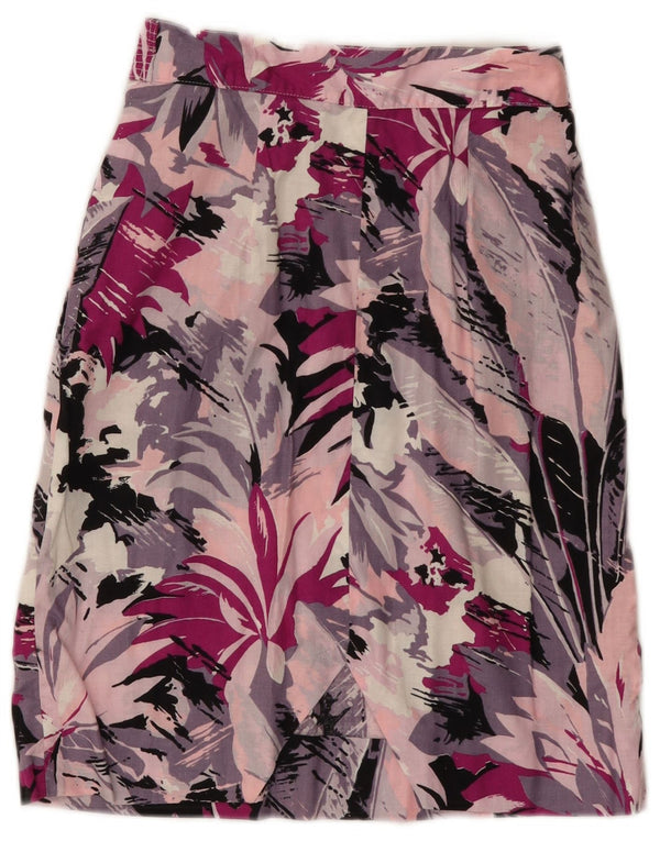 jupe crayon femme vintage W25 XS Floral multicolore