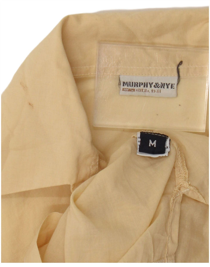 Murphy & Nye Chemise pull à manches 3/4 pour femme UK 14 en coton jaune moyen