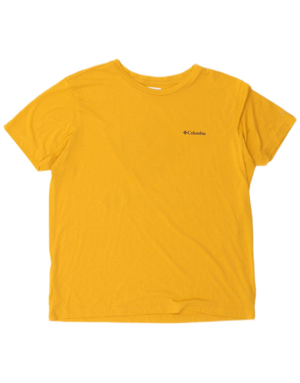 Columbia T-Shirt Graphique Homme XL Jaune Polyester