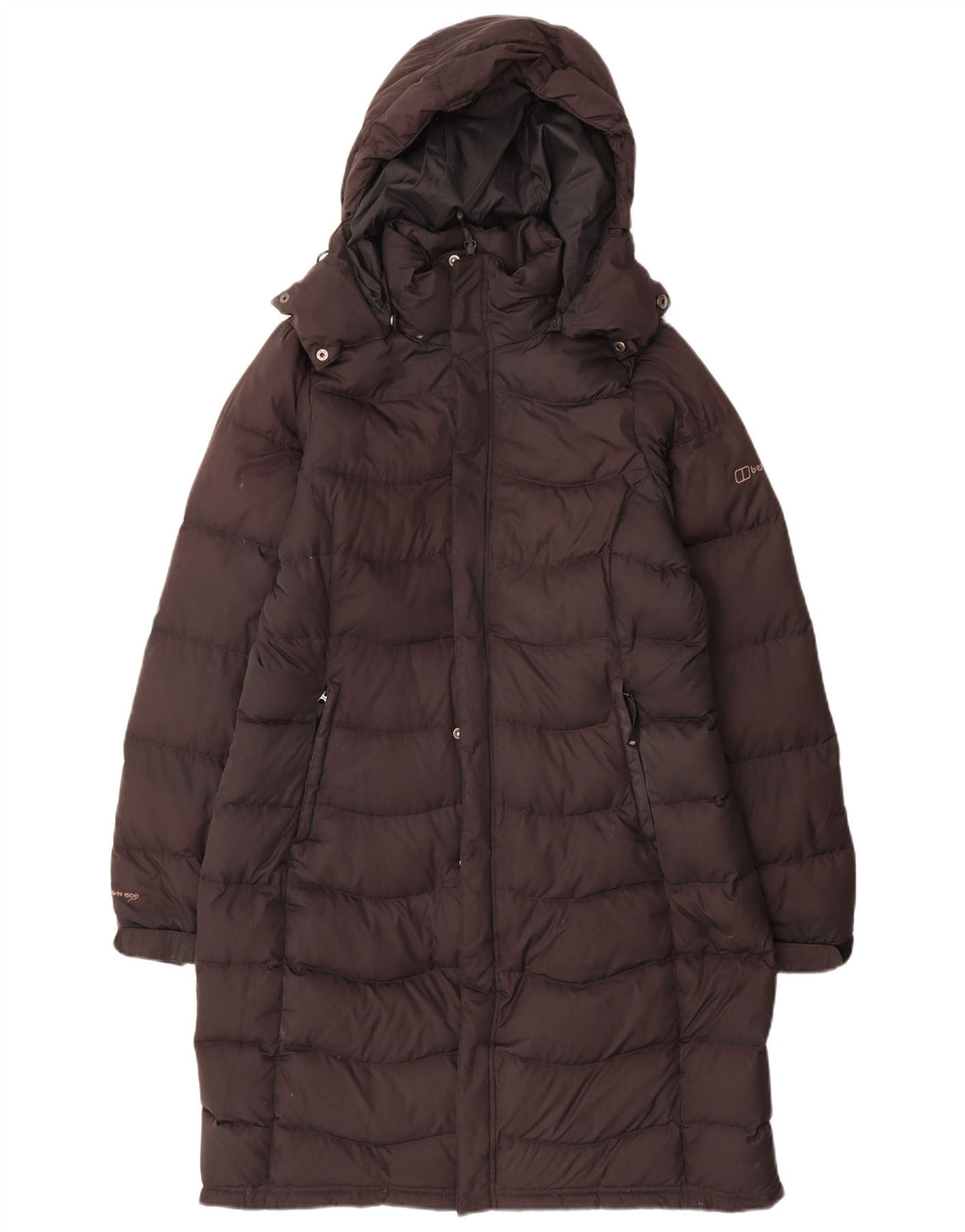 Berghaus Manteau rembourré à capuche pour femme UK 12 Medium Noir Polyester