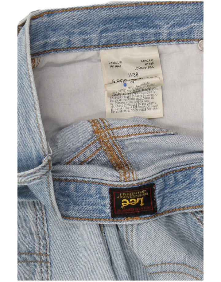 Lee Short en jean pour homme W38 XL Bleu Coton