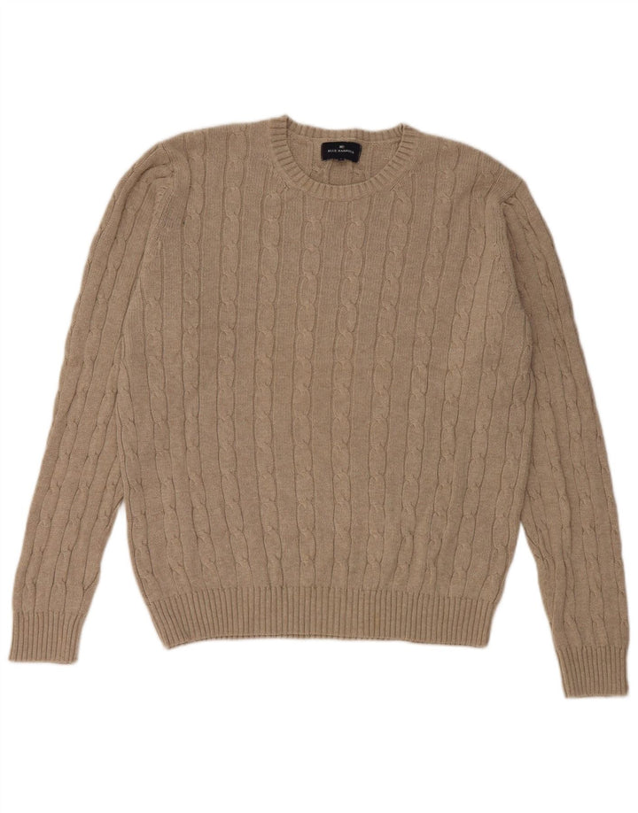 Marks & Spencer Pull à col rond bleu Harbour pour homme, grand gris