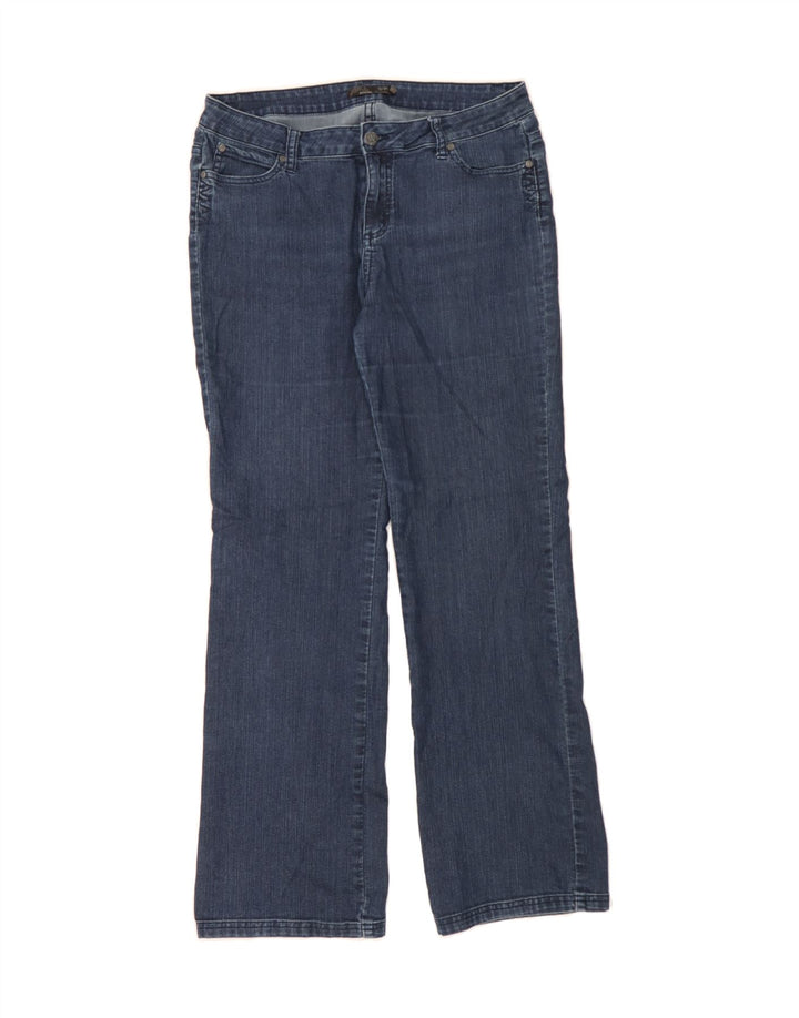 PRANA Womens Bootcut Jeans US 12 Large W32 L31 Navy Blue Cotton Vintage Prana and Second-Hand Prana from Messina Hembry 