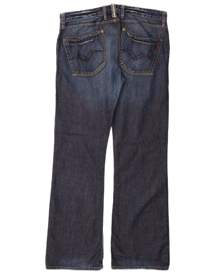 REPLAY Jean Bootcut Homme W36 L34 Bleu Marine Coton