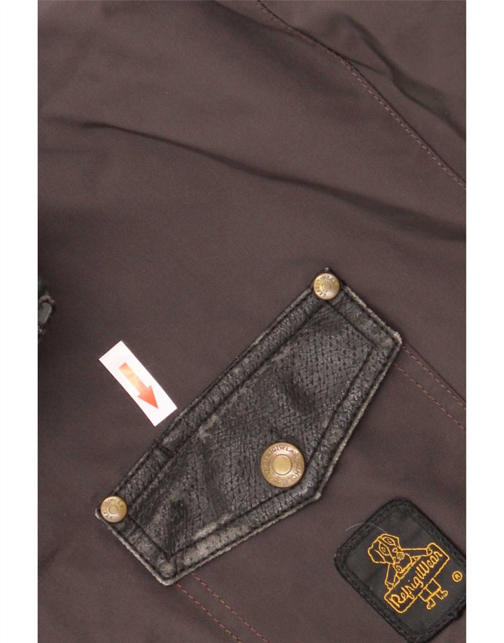 Refrigiwear Veste Bomber Homme UK 40 Large Gris Colorblock Polyamide