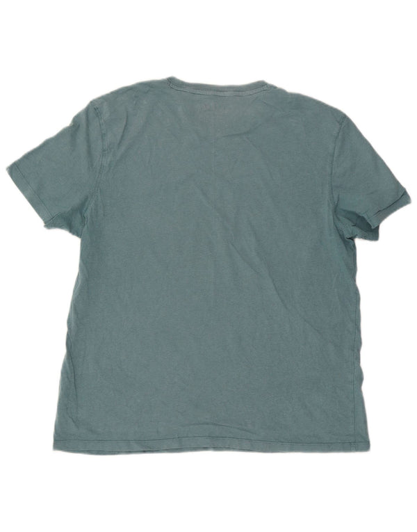 Fat Face T-Shirt Homme Top XL Bleu Coton
