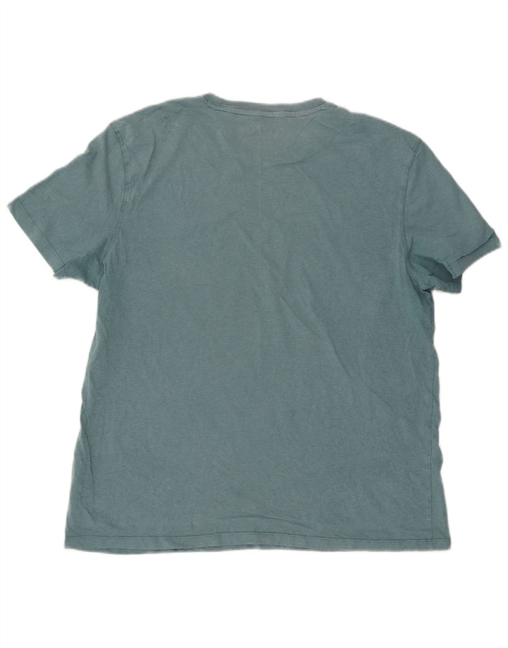 Fat Face T-Shirt Homme Top XL Bleu Coton