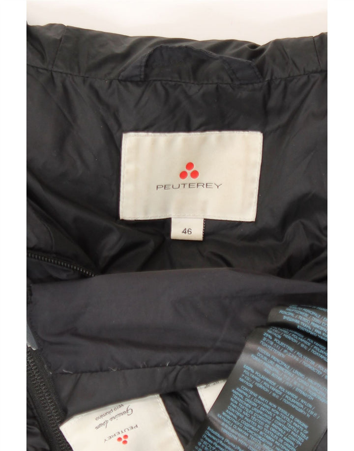 PEUTEREY Veste matelassée à capuche IT 46 Large Noir Polyamide